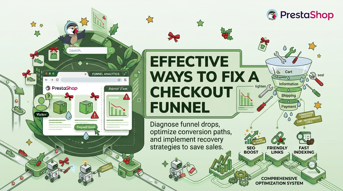 How to Fix a Leaky Checkout Funnel on PrestaShop